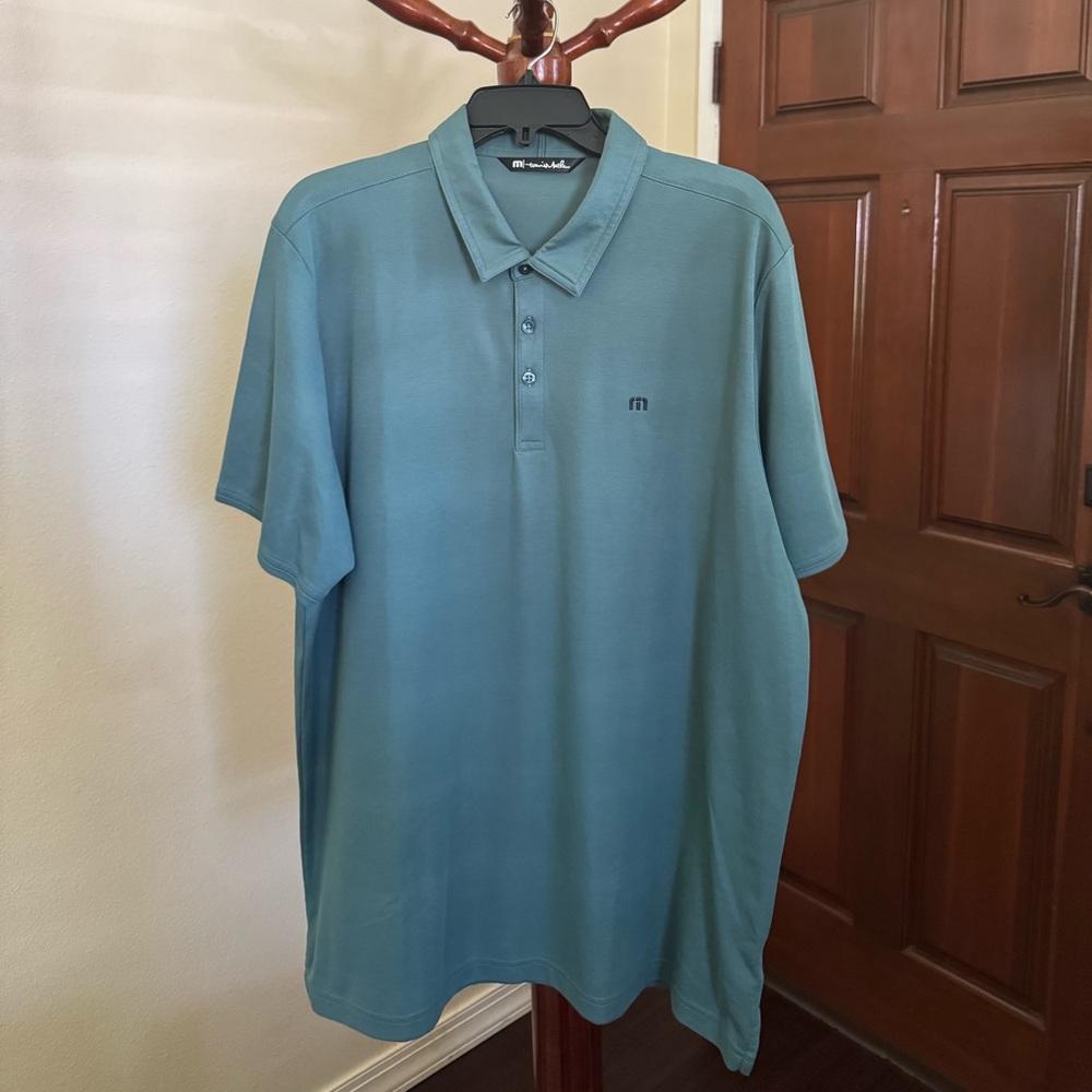 Travis Mathew Dark Green Polo Shirt